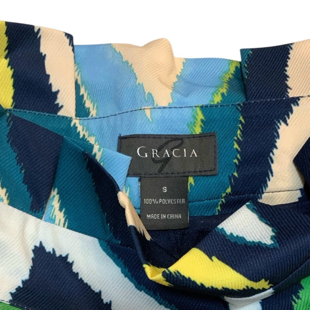 Gracia Women’s Wide-Leg Abstract Print Pants - Picture 6 of 7